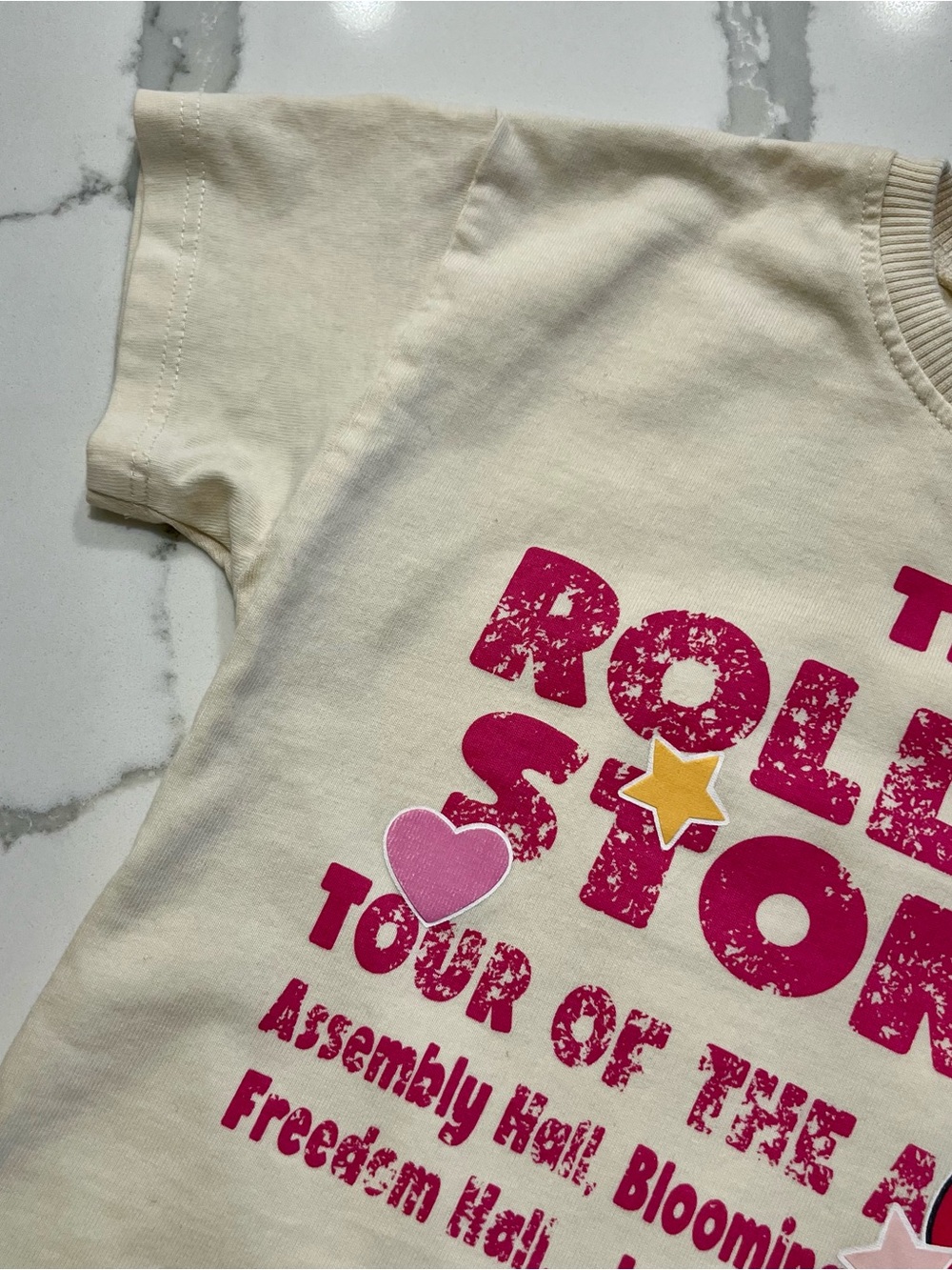 ZARA Kids - The Rolling Stones Cream T-Shirt 🎸❤️😎❤️ - Picture 2 of 8